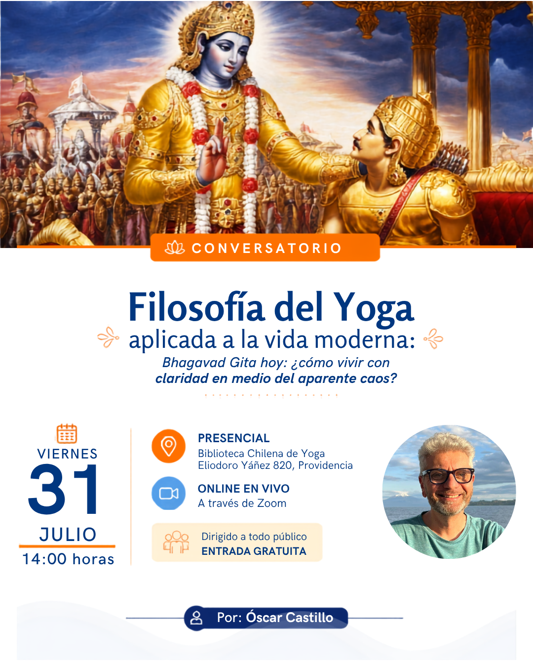 CONVERSATORIO  Filosofía del Yoga aplicada a la vida moderna