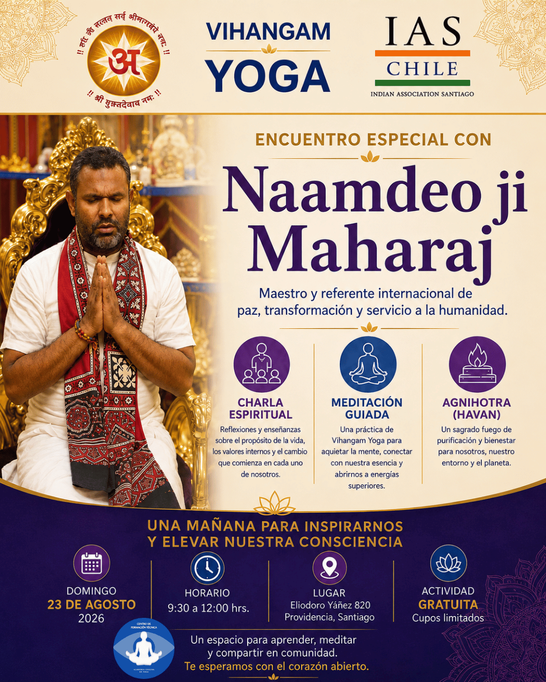 Jornada de Meditación, Bienestar y Agni Hotra